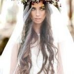 romantik gelin saç modei