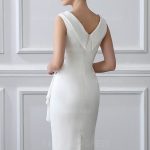 beyaz kalem elbise 2019 modelleri