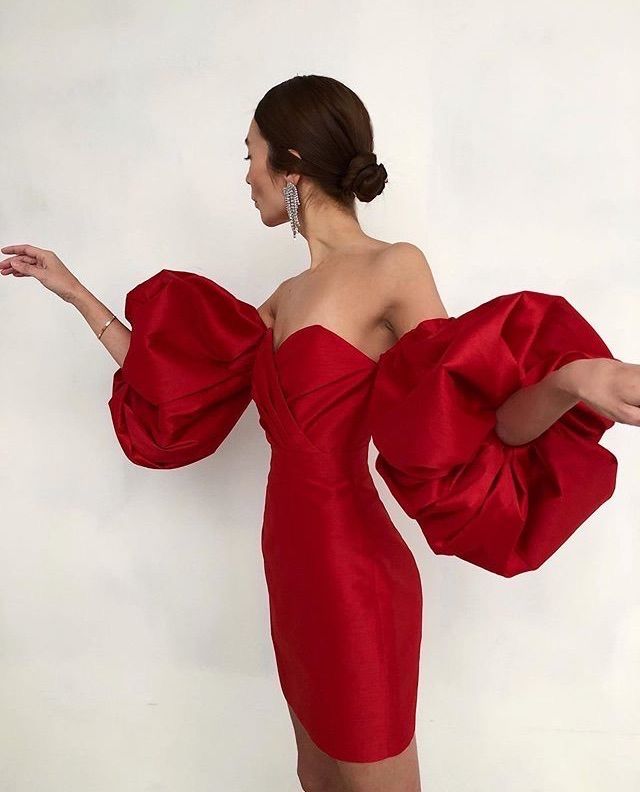 Kırmızı After Party Elbisesi Modelleri 