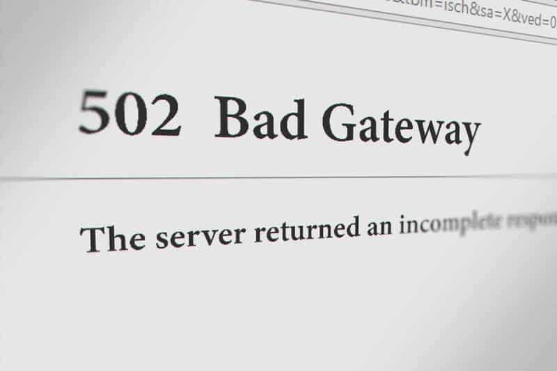 502 Bad Gateway Hatası 