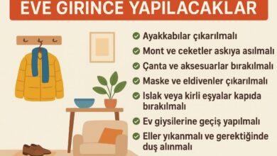 eve girince çıkarılacak şeyler